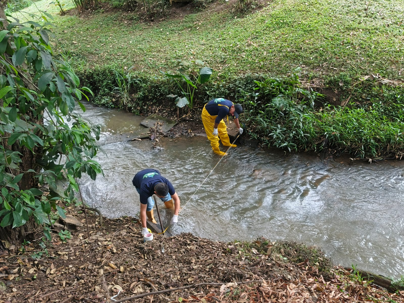 Determinación y registro de caudales en fuentes de agua superficial